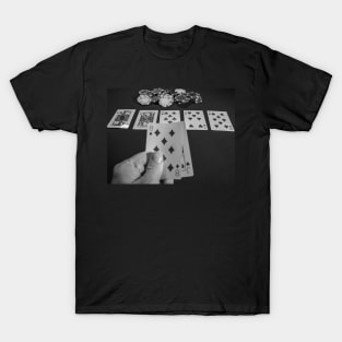 A hand of Texas Holdem Poker T-Shirt